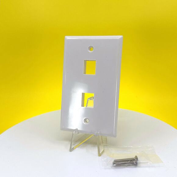 Steren 310-202 2-Cavity Ivory Keystone Plate Wall Plate (10-Pack) - Picture 5 of 16